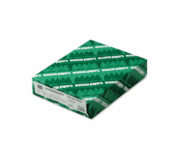 WAU22401 Astrobrights Colored Card Stock, 65 lbs., 8-1/2 x11, Stardust White, 250 Sheets By WAUSAU PAPERS