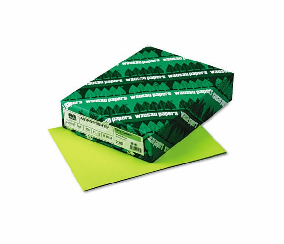 WAU22581 Astrobrights Colored Paper, 24lb, 8-1/2 x 11, Terra Green, 500 Sheets/Ream By WAUSAU PAPERS