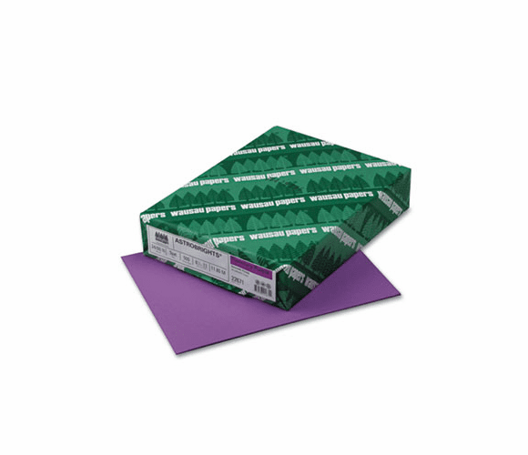 WAU22671 Astrobrights Colored Paper, 24lb, 8-1/2 x 11, Planetary Purple, 500 Sheets/Ream By WAUSAU PAPERS