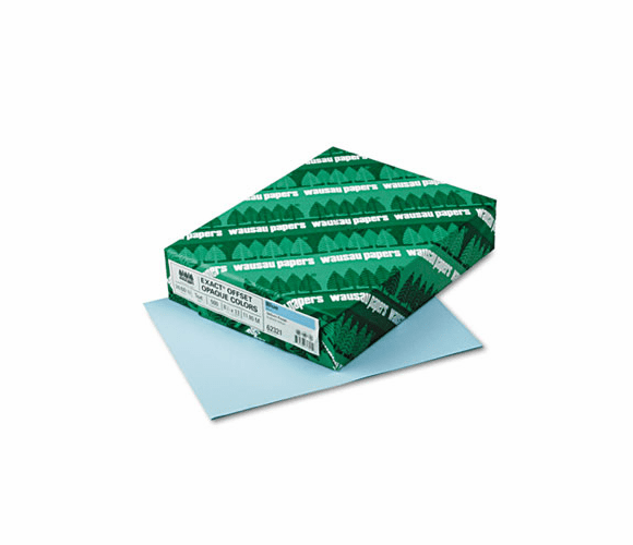 WAU62321 Exact Colored Paper, 24lb, 8-1/2 x 11, Blue, 500 Sheets/Ream By WAUSAU PAPERS