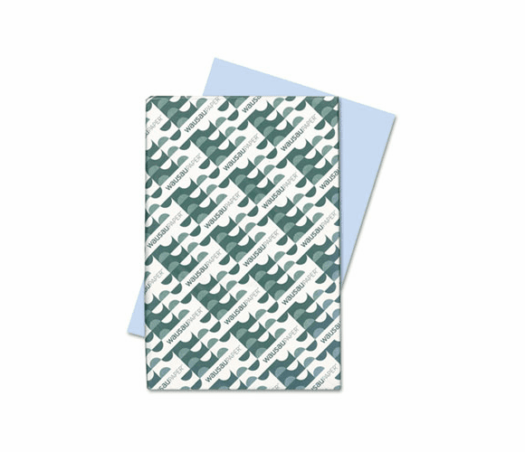WAU62323 Exact Colored Paper, 60lb, 11 x 17, Blue, 500 Sheets/Ream By WAUSAU PAPERS