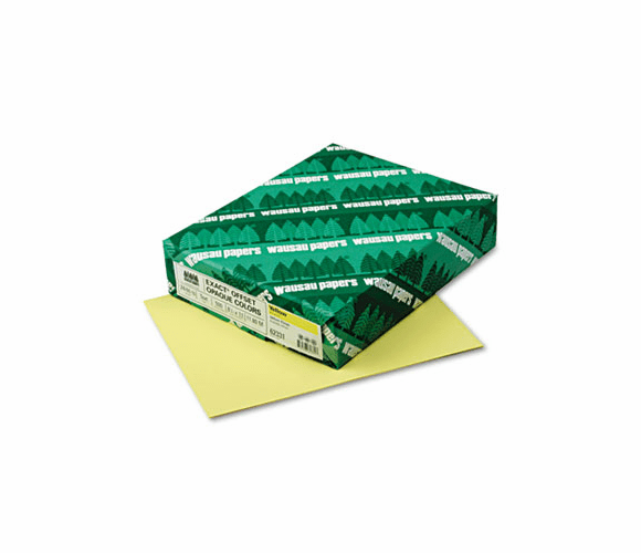 WAU62331 Exact Colored Paper, 24lb, 8-1/2 x 11, Canary Yellow, 500 Sheets/Ream By WAUSAU PAPERS