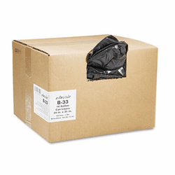 WBIB33 2-Ply Low-Density Can Liners, 16gal, 0.6mil, 24 x 31, Black, 500/Carton By WEBSTER INDUSTRIES