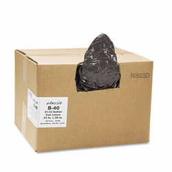 WBIB40 2-Ply Low-Density Can Liners, 31-33gal, .65mil, 33 x 39, Black, 250/Carton By WEBSTER INDUSTRIES