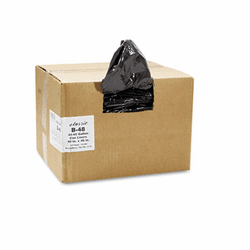 WBIB48 2-Ply Low-Density Can Liners, 40-45gal, 0.6mil,40 x 46, Black, 250/Carton By WEBSTER INDUSTRIES