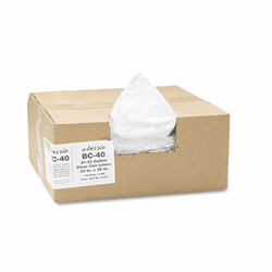 WBIBC40 Clear Low-Density Can Liners, 31-33 gal, .6 mil, 33 x 39, Clear, 250/Carton By WEBSTER INDUSTRIES