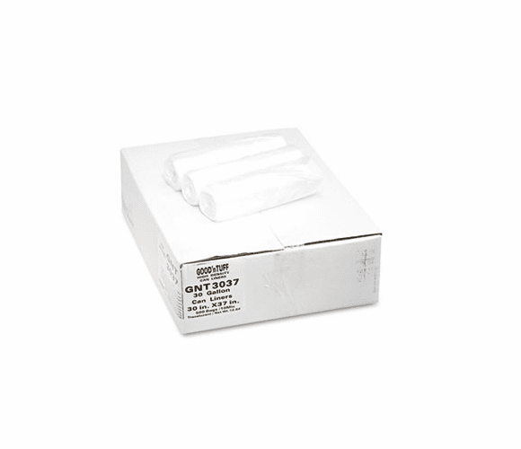 WBIGNT3037 High Density Waste Can Liners, 30 gal, 8 mic, 30 x 36, Natural, 500/Carton By WEBSTER INDUSTRIES