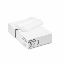 WBIGNT4048 High Density Waste Can Liners, 40-45 gal, 10 mic, 40 x 46, Natural, 250/Carton By WEBSTER INDUSTRIES
