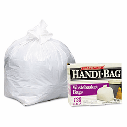 WBIHAB6W130 Handi-Bag Super Value Pack, 8 Gallon, .55 mil, 21-1/2 x 24, White, 130/Box By WEBSTER INDUSTRIES