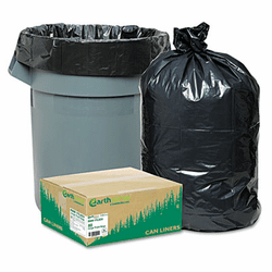 WBIRNW1TL80V Recycled Large Trash and Yard Bags, 33 gal, .9 mil, 32.5 x 40, Black, 80/Carton By WEBSTER INDUSTRIES