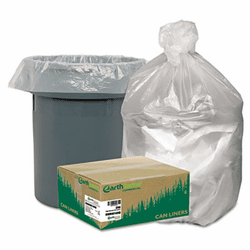 WBIRNW2408HD High-Density Recycled Can Liners, 7-10 gal, 8 mic, 24 x 24, Natural, 1000/Carton By WEBSTER INDUSTRIES