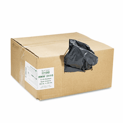 WBIRNW2410 Recycled Can Liners, 7-10 gal, .65 mil, 24 x 23, Black, 500/Carton By WEBSTER INDUSTRIES