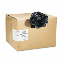 WBIRNW3310 Recycled Can Liners, 16 gal, .65 mil, 24 x 31, Black, 500/Carton By WEBSTER INDUSTRIES