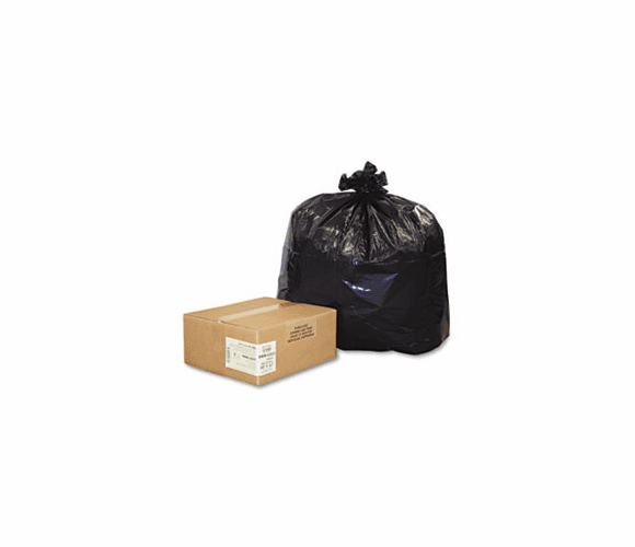 WBIRNW4320 Recycled Can Liners, 56-gal., 2.0 mil, 43 x 47, Black, 100/Carton By WEBSTER INDUSTRIES