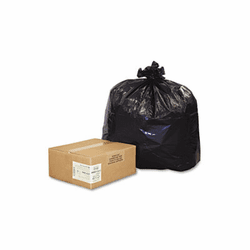 WBIRNW4320 Recycled Can Liners, 56-gal., 2.0 mil, 43 x 47, Black, 100/Carton By WEBSTER INDUSTRIES