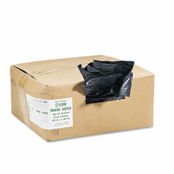 WBIRNW4850 Recycled Can Liners, 40-45 gal, 1.25 mil, 40 x 46, Black, 100/Carton By WEBSTER INDUSTRIES