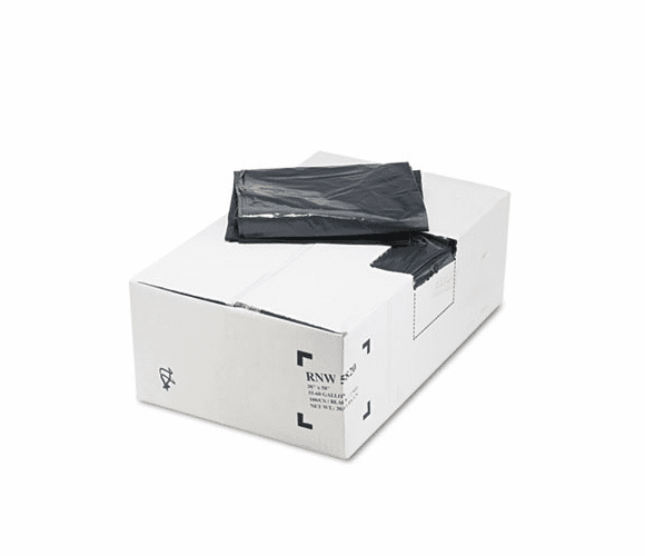 WBIRNW5820 Recycled Can Liners, 55-60 gal, 2 mil, 38 x 58, Black, 100/Carton By WEBSTER INDUSTRIES