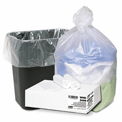 WBIWHD2408 High Density Can Liners, 7-10 gal, 8 mic, 24 x 24, Natural, 1000/Carton By WEBSTER INDUSTRIES