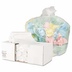 WBIWHD3710 High Density Can Liners, 30 gal, 10 mic, 30 x 37, Natural, 500/Carton By WEBSTER INDUSTRIES