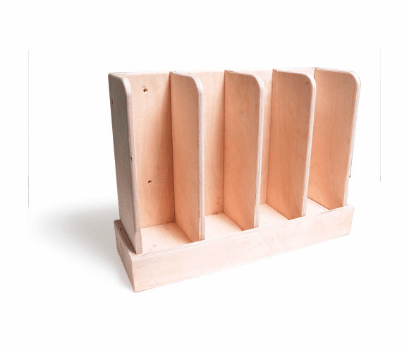 WH-4 4- Slot Wooden Coaster Holder (Holds Up To 60 Coasters) By LRS