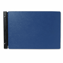 WLJ22665N Raven Vinyl-Guarded Post Binder, 11 x 17, 8-1/4 Center, Light Blue By WILSON JONES CO.
