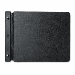 WLJ24140N Raven Vinyl-Guarded Post Binder, 9-1/4 x 11-7/8, 7-1/8 C To C, Black By WILSON JONES CO.