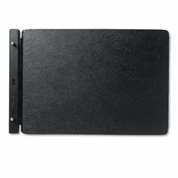 WLJ24165N Raven Vinyl-Guarded Post Binder, 11 x 17, 8-1/4 Center, Black By WILSON JONES CO.