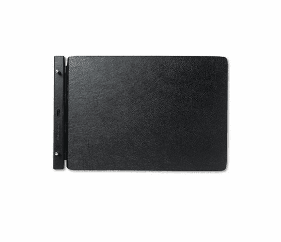 WLJ24165N Raven Vinyl-Guarded Post Binder, 11 x 17, 8-1/4 Center, Black By WILSON JONES CO.