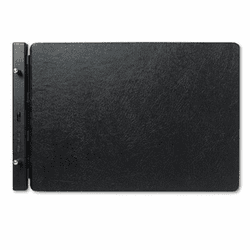 WLJ24166N Raven Vinyl-Guarded Post Binder, 11 x 17 Sheets, 2" Capacity, Black By WILSON JONES CO.