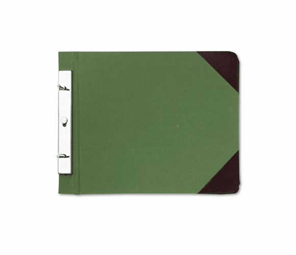 WLJ27827 Canvas Sectional Post Binder, 11 x 8-1/2, 4-1/4 Center, Green By WILSON JONES CO.