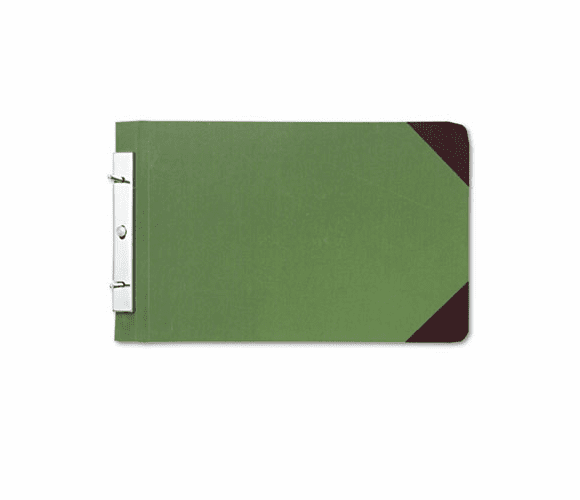 WLJ27832 Canvas Sectional Post Binder, 8-1/2 x 14, 4-1/4 Center, Green By WILSON JONES CO.