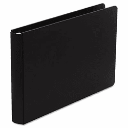 WLJ34470 Heavyweight Casebound DublLock Round Ring Binder, 11 x 17, 1" Capacity, Black By WILSON JONES CO.