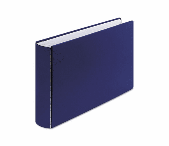 WLJ34690NB Mediumweight Casebound DublLock Round Ring Binder, 11 x 17, 2" Capacity, Blue By WILSON JONES CO.