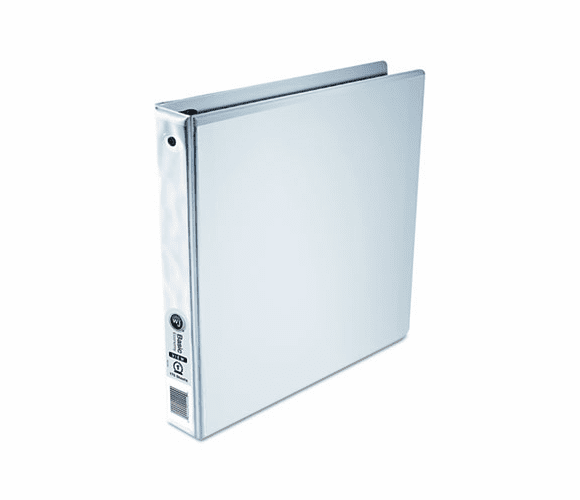 WLJ36210W Vinyl Round Ring View Binder, 8-1/2 x 5-1/2, 1" Capacity, White By WILSON JONES CO.