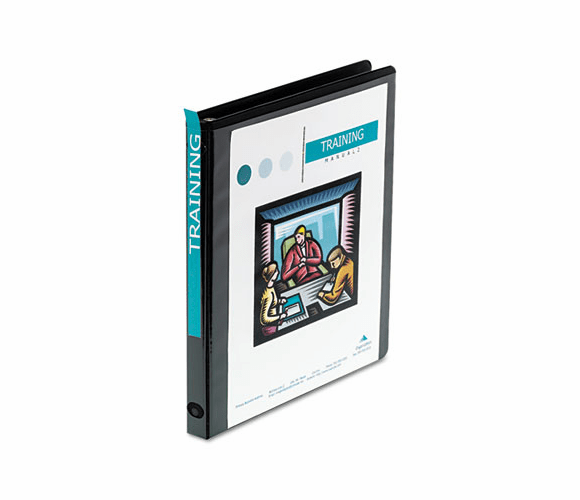 WLJ36213B Economy Vinyl Round Ring View Binder, 11 x 8-1/2, 1/2" Capacity, Black By WILSON JONES CO.