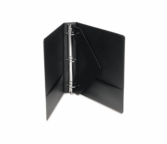 WLJ36234B Economy Vinyl Round Ring View Binder, 11 x 8-1/2, 1-1/2" Capacity, Black By WILSON JONES CO.