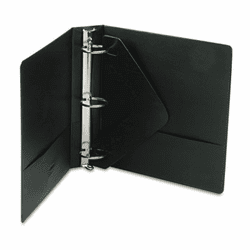 WLJ36244B Economy Vinyl Round Ring View Binder, 11 x 8-1/2, 2" Capacity, Black By WILSON JONES CO.