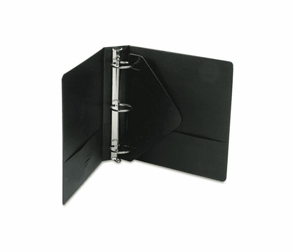 WLJ36244B Economy Vinyl Round Ring View Binder, 11 x 8-1/2, 2" Capacity, Black By WILSON JONES CO.