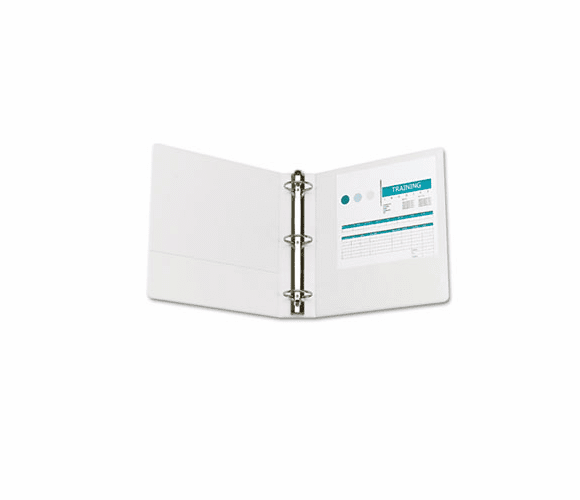 WLJ36244W Economy Vinyl Round Ring View Binder, 11 x 8-1/2, 2" Capacity, White By WILSON JONES CO.
