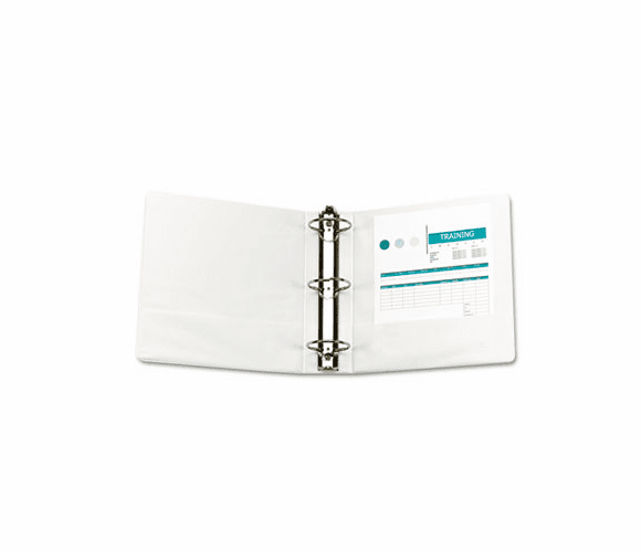 WLJ36249W Economy Vinyl Round Ring View Binder, 11 x 8-1/2, 3" Capacity, White By WILSON JONES CO.