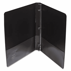 WLJ36313B Vinyl Round Ring Locking View Binder, 1/2" Capacity, Black By WILSON JONES CO.