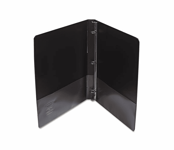 WLJ36313B Vinyl Round Ring Locking View Binder, 1/2" Capacity, Black By WILSON JONES CO.