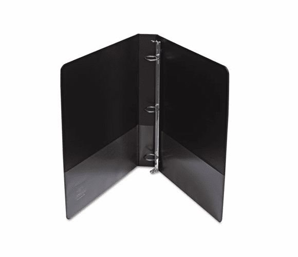 WLJ36314B Vinyl Round Ring Locking View Binder, 1" Capacity, Black By WILSON JONES CO.