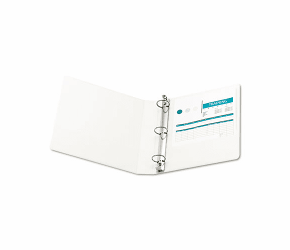 WLJ36334W Vinyl Round Ring Locking View Binder, 1-1/2" Capacity, White By WILSON JONES CO.