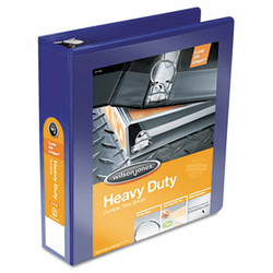WLJ36344BL Vinyl Round Ring Locking View Binder, 2" Capacity, Dark Blue By WILSON JONES CO.