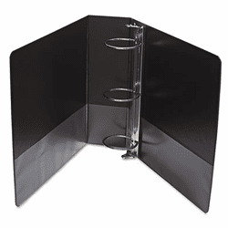 WLJ36349B Vinyl Round Ring Locking View Binder, 3" Capacity, Black By WILSON JONES CO.