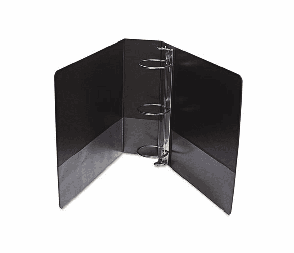 WLJ36349B Vinyl Round Ring Locking View Binder, 3" Capacity, Black By WILSON JONES CO.