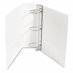 WLJ36349W Vinyl Round Ring Locking View Binder, 3" Capacity, White By WILSON JONES CO.