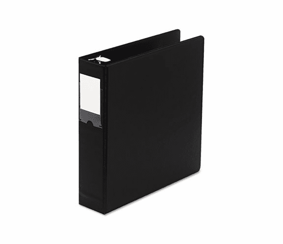 WLJ36444NB Locking No-Gap Round Ring Binder With Label Holder, 2" Capacity, Black By WILSON JONES CO.