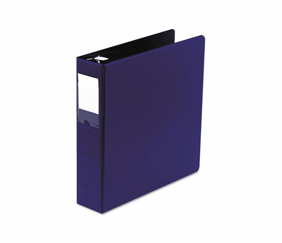 WLJ36444NBL Locking No-Gap Round Ring Binder With Label Holder, 2" Capacity, Dark Blue By WILSON JONES CO.